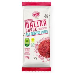BOX wegańskie ciastko bezglutenowe - malina i burak z chia