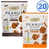 Zestaw 20 opakowań mini ciastek peanut butter Frank&Oli - po 10 paczek w 2 smakach (20x90g)