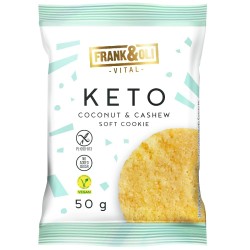 Frank&Oli Ciastko Keto - Kokos i orzech nerkowca - (50g)