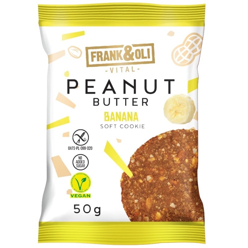 Frank&Oli Ciastko z masłem orzechowym - Banan - (50g)
