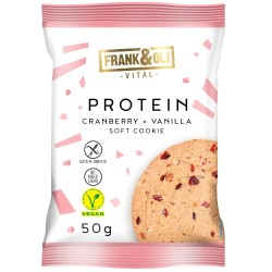 Frank&Oli Ciastko proteinowe - żurawina i wanilia - (50g)