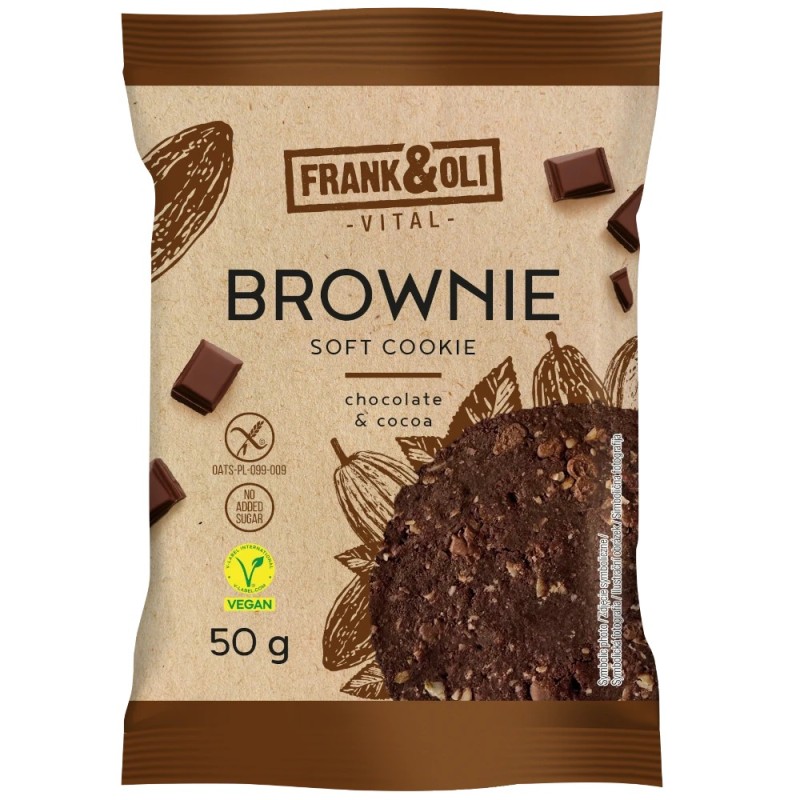 Frank&Oli vegan cookie - brownie with chocolate and cocoa - (50g)