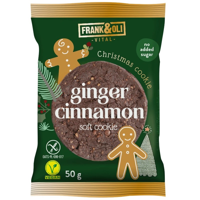 Frank&Oli Christmas Cookie - Ginger with Cinnamon - (50g)
