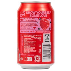XO Soda carbonated probiotic drink - Red berries - (330ml) + Deposit