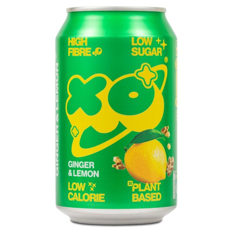 XO Soda gazowany napój probiotyczny - Imbir i cytryna - (330ml) + kaucja