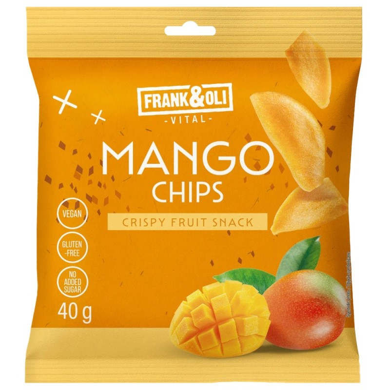 Frank&Oli naturalne chipsy z mango - (40g)