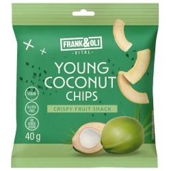 Frank&Oli naturalne chipsy - młody kokos - (40g)
