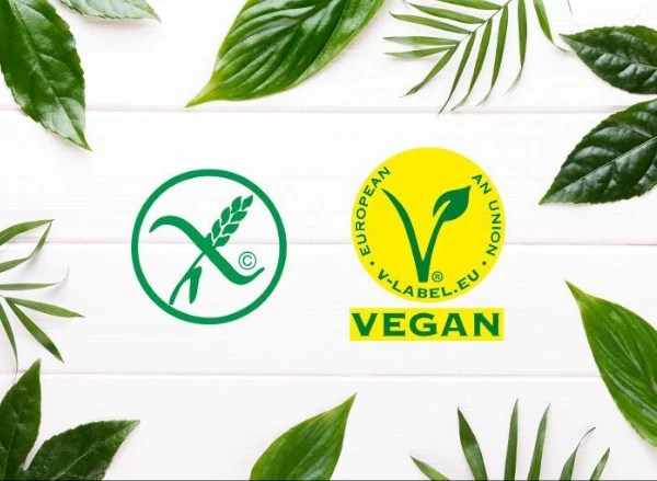 V-label i przekreślony kłos